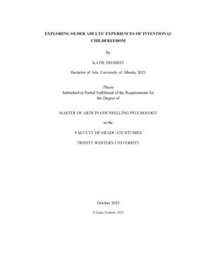 Exploring Older Adults’ Experiences of Intentional Childfreedom