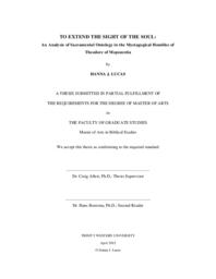 To Extend the Sight of the Soul : An Analysis of Sacramental Ontology in the Mystagogical Homilies of Theodore of Mopsuestia